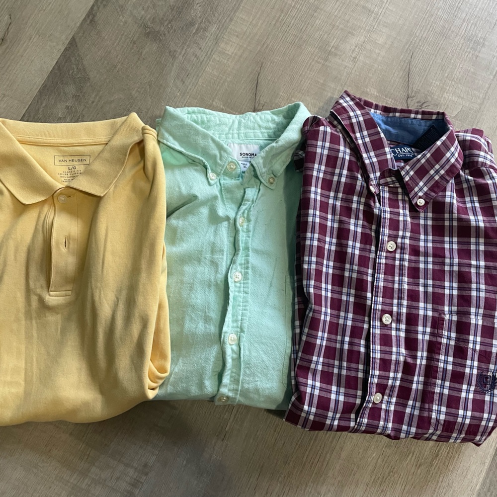 Bundle of men’s shirts